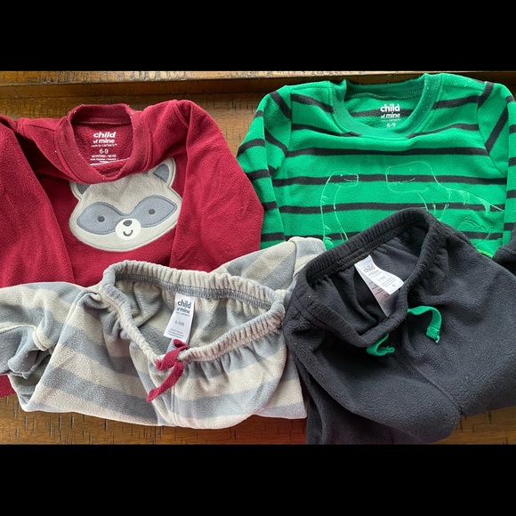 •GUC•{2 Outfits} Child of Mine by Carter’s Cozy Infant Pullover/Pant Sets - Picture 4 of 7